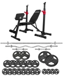 Zestaw ŻELIWNY 160kg Siłownia Ławeczka Hantle Sztanga Obciążenia