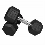 Hantle HEX 2 x 12,5kg  Żeliwny do Ćwiczeń Gumowany Żeliwo powlekane Hantla